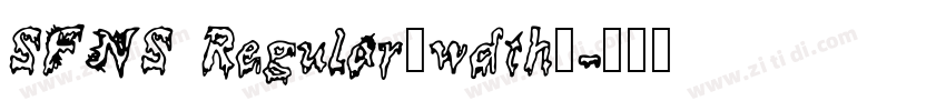 SFNS Regular_wdth_字体转换